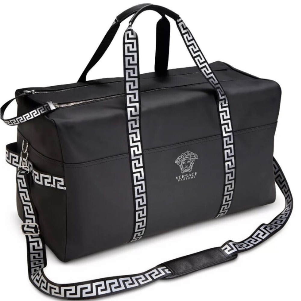 SOLD OUT NWOT VERSACE PARFUM travel bag, black, lightweight, waterproof